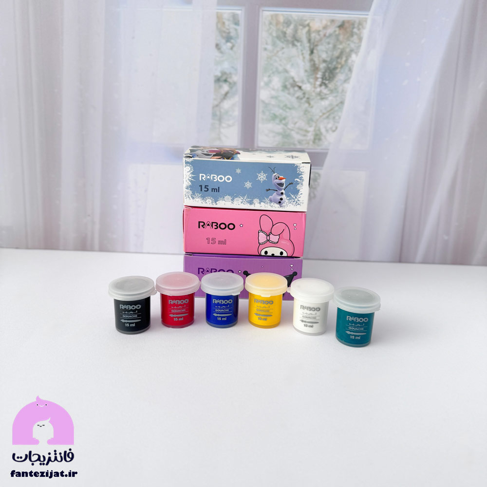 پک گواش 6 رنگ رابو 15 میل