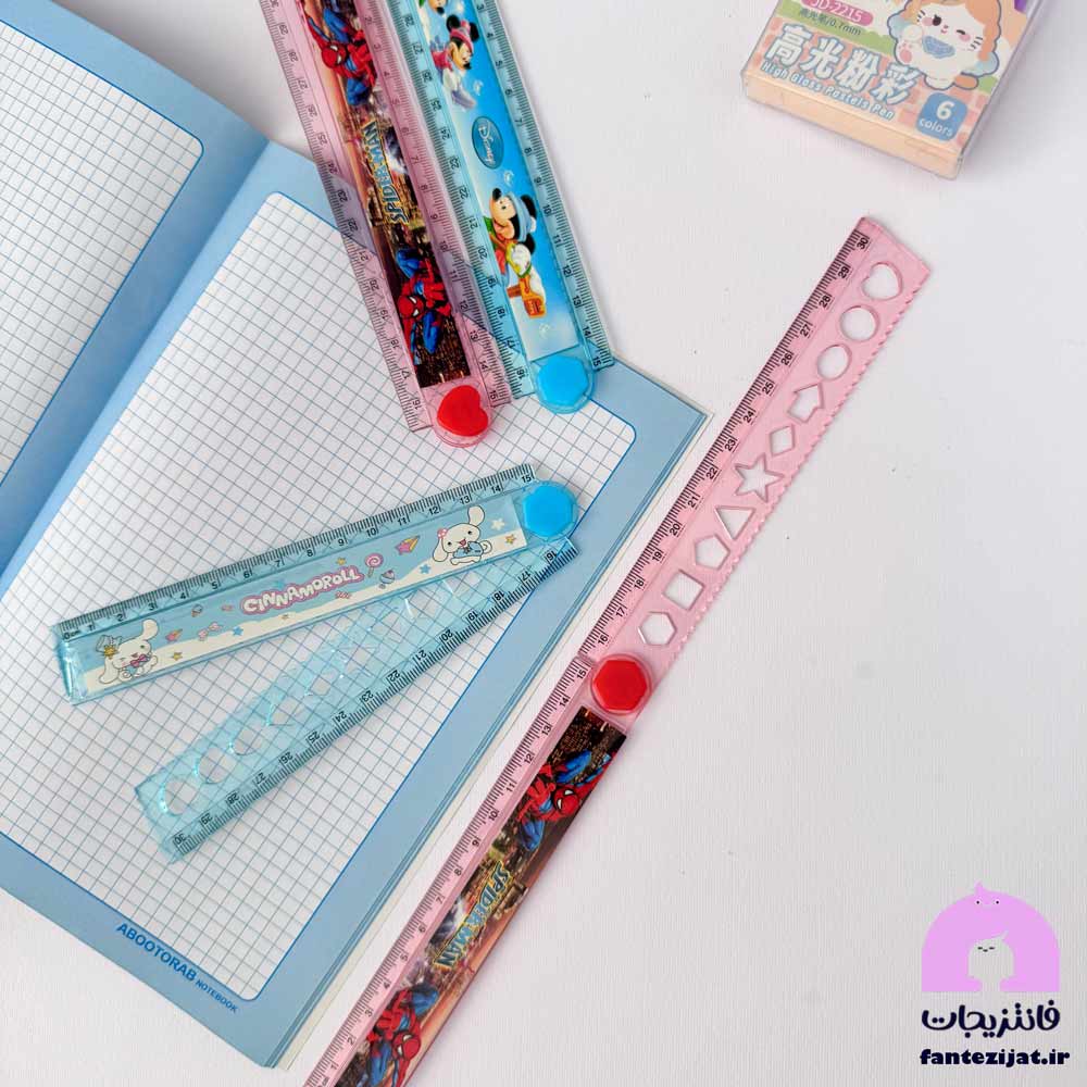 خط کش تاشو شابلون دار